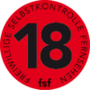 Altersfreigabe "ab 18“: Ziffer 18 auf rotem Grund (Bild: FSF)