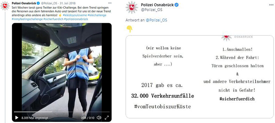 Thread der Polizei Osnabrück  (Screenshot twitter.com/Polizei_OS)