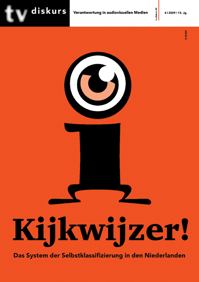 Cover tv diskurs 50, 4/2009: Kijkwijzer! Das System der Selbstklassifizierung in den Niederlanden